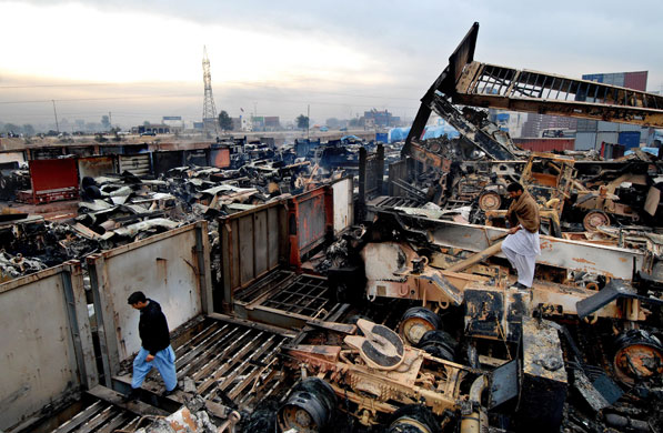 Gallery 24 hours in pictures: Raid on a NATA terminal