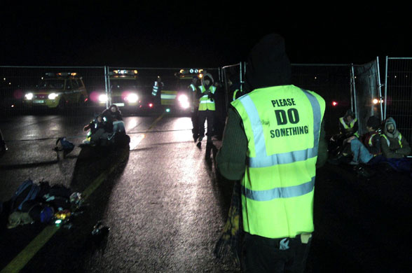 Gallery Stansted protest: Protest at Stansted Airport