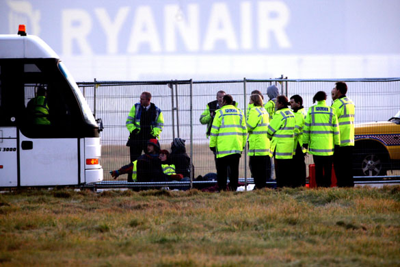 Gallery Stansted protest: Protest at Stansted Airport