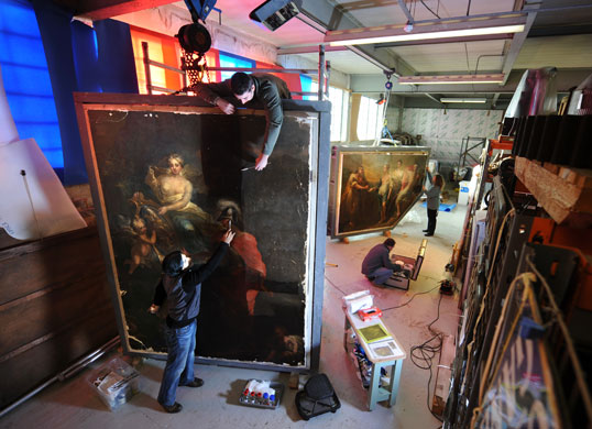 Gallery eyewitness: The restoration of three early 18th century frescoes  by Antonio Verrio 