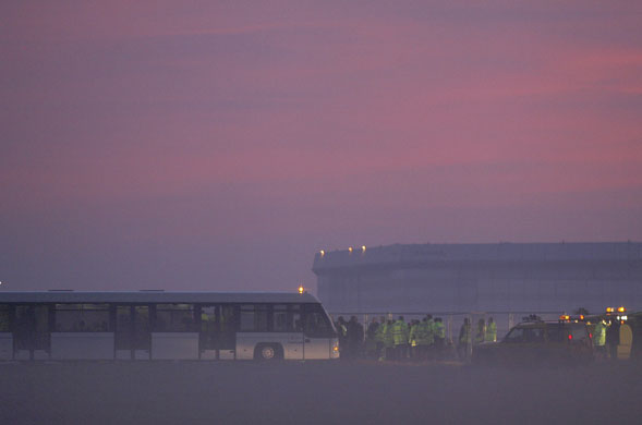 Gallery Stansted airport: Police clear protesters inside the perimeter at Stansted airport
