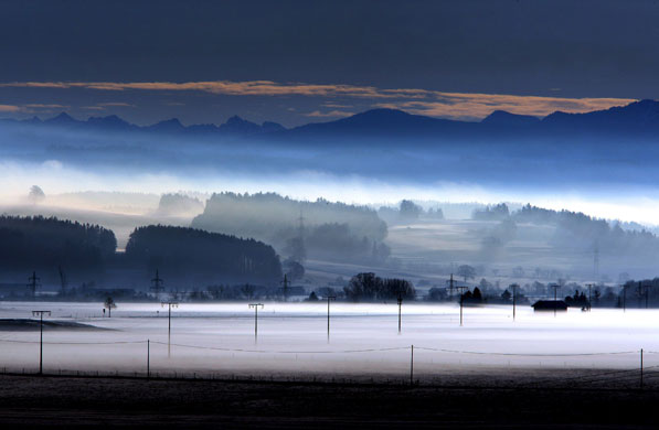 Gallery 24 hours in pictures: Sun and fog in Bavaria