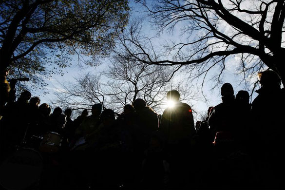 Gallery December 9 2008: John Lennon fans gather at the Strawberry Fields memorial mosaic