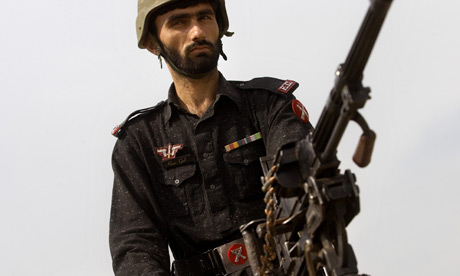 A guard on the Pakistani frontier