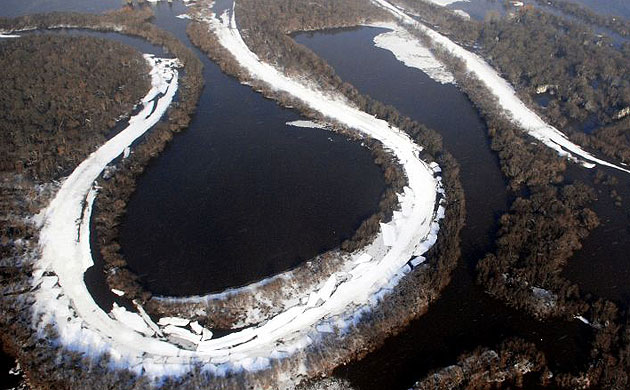 Red river flooding in North Dakota 