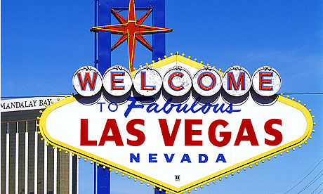 vegas sign back. las Vegas sign on the strip