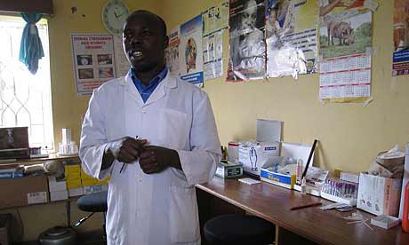 The lab at the Ruhiira millennium village project  in Uganda