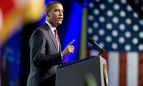 Barack Obama speaks at the VFW's annual convention in Phoenix, Arizona.