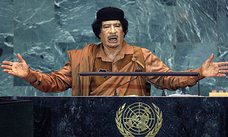 Gaddafi Smiling