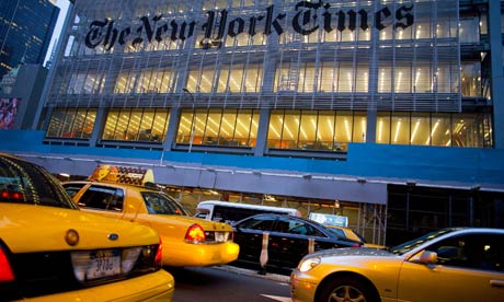 the new york times newspaper. The New York Times building,