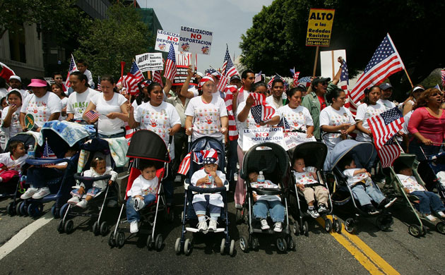 Gallery President George W Bush: May Day marches to press for immigrant and labor rights