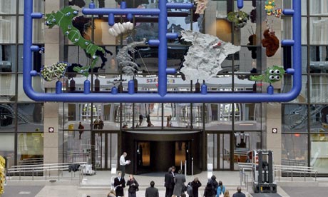 EU mosaic in the EU council HQ, Brussels, January 12 2009. Photograph: Sebastian Pirlet/Reuters
