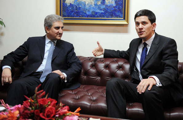 Gallery Miliband in Pakistan: David Miliband with Shah Mehmood Qureshi