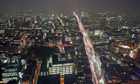 London city at night