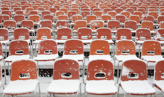 Gallery 24 Sport: Snow covered seats