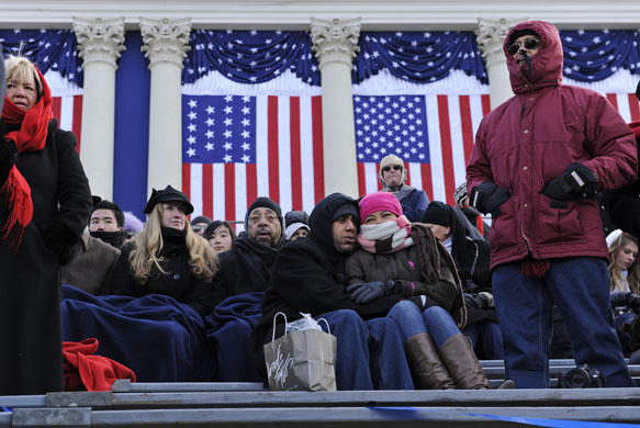 Gallery Inauguration Day crowds: Attendees wait for the inauguration of Barack Obama