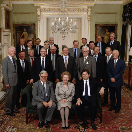 Gallery 1990s recession: Margaret Thatcher's Cabinet
