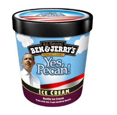 Gallery Obama merchandise: Yes Pecan ice cream