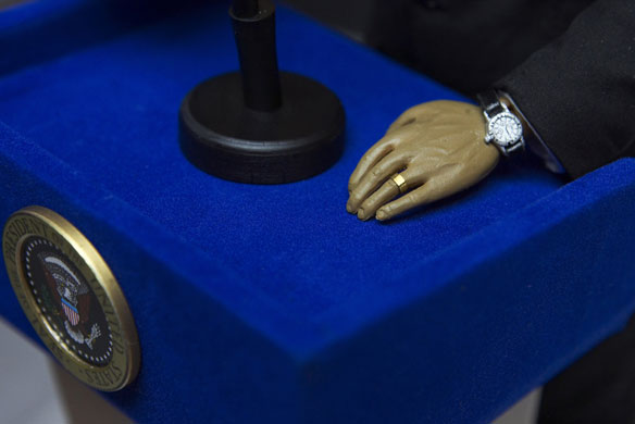 Gallery 24 hours in pictures: A Barack Obama action figure in Hong Kong