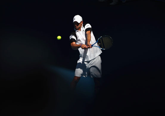 Gallery Aus Open 2009 Day 9: Australian Open 2009 Day 9 27/01/09 Roddick backhand