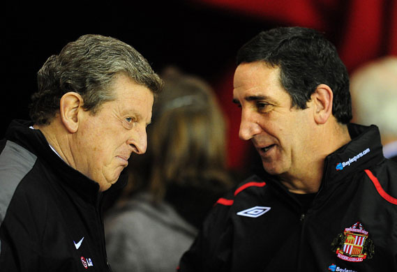 Gallery Premier League football: Sunderland manager Ricky Sbragia (right) and Fulham manager Roy Hodgson