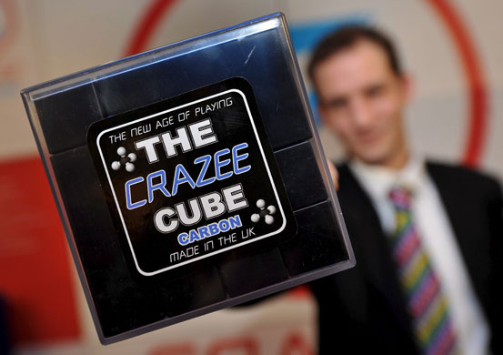Gallery Toy Fair 2009: Danny Bamping with his Crazy Cube, at the Toy Fair 2009