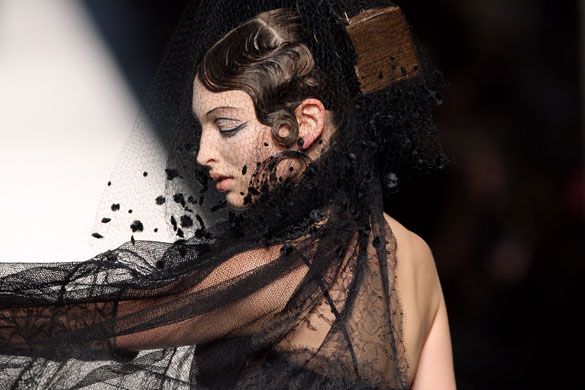 Gallery 29 January 2009: Paris, France: A model presents a creation by Jean Paul Gaultier