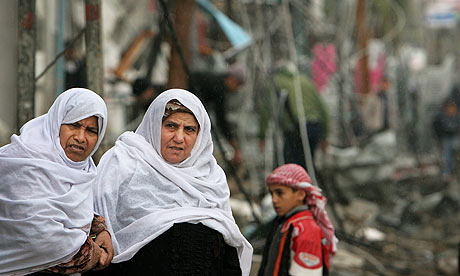 The aftermath of an Israeli missile strike on Rafah refugee camp in Gaza