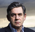 Gordon Brown at his Scottish Home