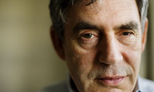 Gordon Brown at his Scottish Home