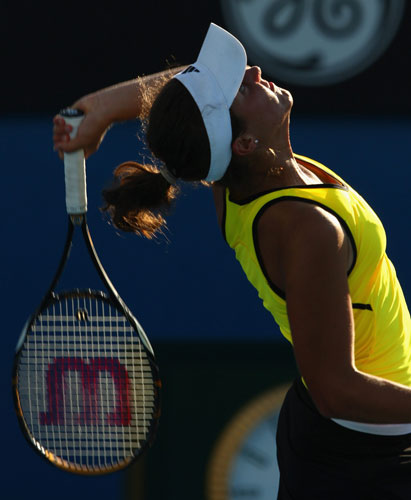 Gallery Aus Open Day 12: Laura Robson serves