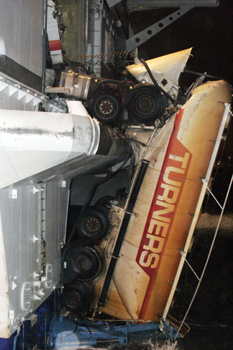 Gallery Off road: A lorry wedged in the doors of the Stena Voyager ferry bound for Belfast