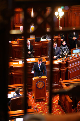 Gallery 30 January 2009: Springfield, US: Rod Blagojevich at his impeachment trial