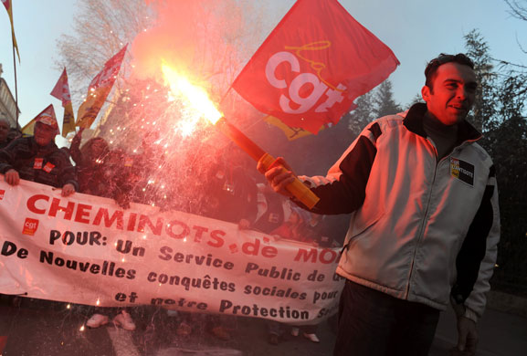 Gallery Credit-crunch protests: Credit-crunch protests around Europe