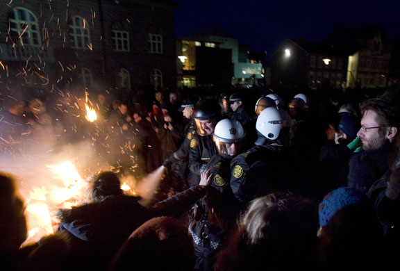 Gallery Credit-crunch protests: Credit-crunch protests around Europe