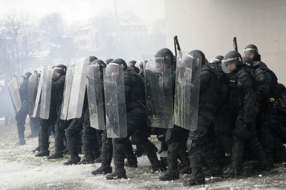 Gallery Credit-crunch protests: Credit-crunch protests around Europe