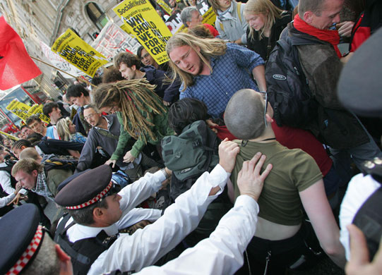 Gallery Credit-crunch protests: Credit-crunch protests around Europe