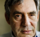 Gordon Brown at his Scottish home