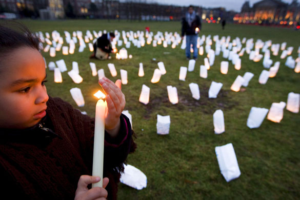 Gallery Protests against Israel: Protesters opposed to Israeli military action demonstrate in Amsterdam