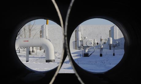 A gas pipeline from Russia in Kiev