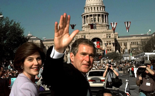 Gallery President George W Bush: Texas Gov. George W. Bush, and his wife Laura