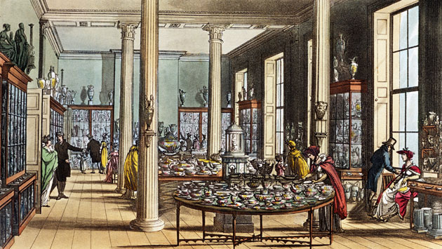 Gallery Wedgwood Waterford: Interior of Chinashop, London 1809