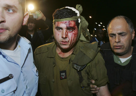 Gallery Gaza: An Israeli soldier wounded in the Gaza Strip