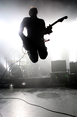 Gallery 6 January 2009: Alex Kapranos of Franz Ferdinand performs on stage at the Enmore Theatre