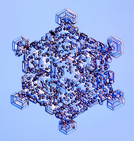Gallery Snowflakes: A Rimed Crystal snowflake