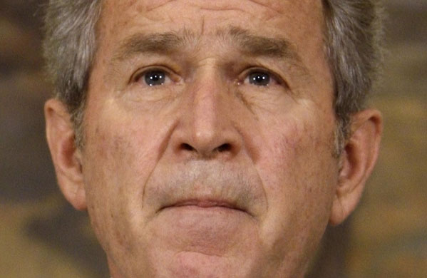 Gallery President George W Bush: U.S. President Bush comments on the automaker's industry