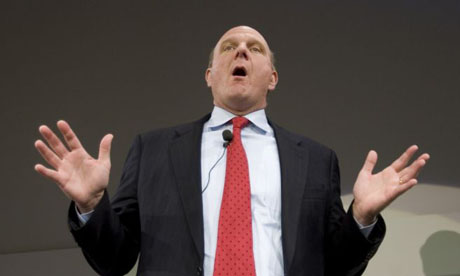 Microsoft chief executive Steve Ballmer