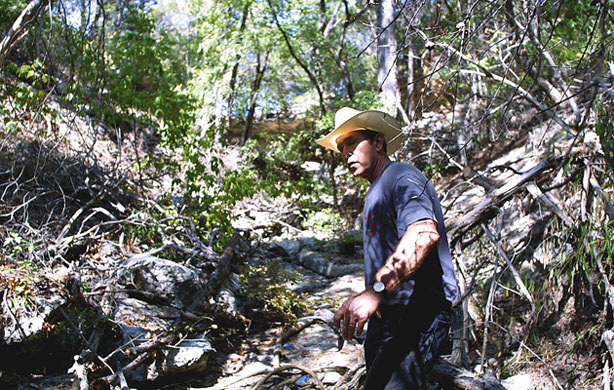 Gallery President George W Bush: US President George W. Bush leads the way into the