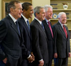 Five Presidents in White House
