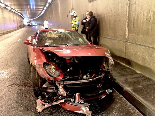 Gallery Ronaldo's crash: car